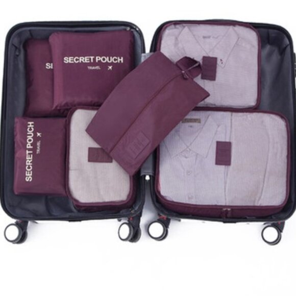 New! Packing Cubes, Travel Luggage Organizers Set with Toiletry Bag 7pcs - Picture 1 of 5